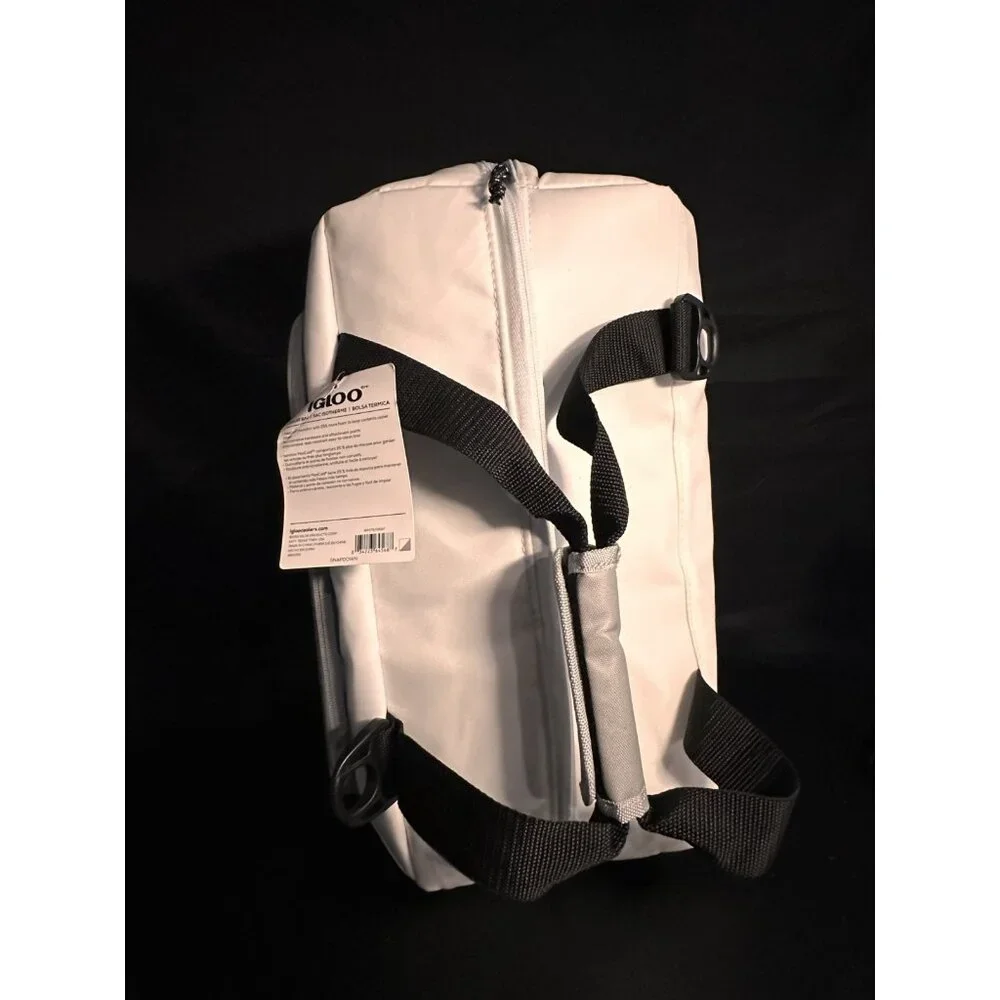 NWT Igloo 36 Can Maxcold Snapdown‎ Cooler Bag - White/Gray
